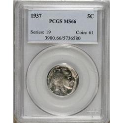 1937 5C MS66 PCGS. PCGS Population (2689/250). NGC