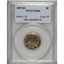1937-D 5C MS66 PCGS. PCGS Population (1309/77). NG