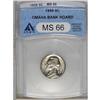 1959 5C MS66 ANACS. Ex: Omaha Bank Hoard. NGC Cens