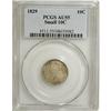 Image 1 : 1829 10C Small 10C AU55 PCGS. PCGS Population (12/