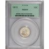 Image 1 : 1872 10C MS64 PCGS. PCGS Population (8/7). NGC Cen