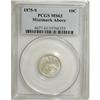 Image 1 : 1875-S 10C Mintmark Above Bow MS63 PCGS. PCGS Popu