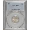 1891 10C MS64 PCGS. PCGS Population (182/137). NGC