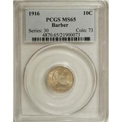 1916 10C MS65 PCGS. PCGS Population (89/40). NGC C