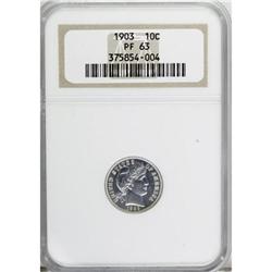 1903 10C PR63 NGC. NGC Census: (24/139). PCGS Popu
