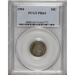 1904 10C PR64 PCGS. PCGS Population (66/52). NGC C