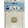 1916-D 10C AG3 ANACS. NGC Census: (462/705). PCGS