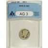 1916-D 10C AG3 ANACS. NGC Census: (462/705). PCGS