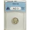 1916-D 10C AG3 ANACS. NGC Census: (462/705). PCGS