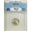 Image 1 : 1925 10C MS64 Full Bands ANACS. NGC Census: (52/55). P