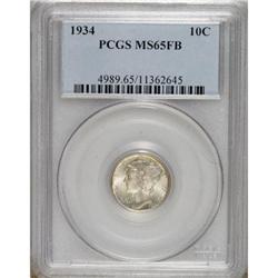 1934 10C MS65 Full Bands PCGS. PCGS Population (42