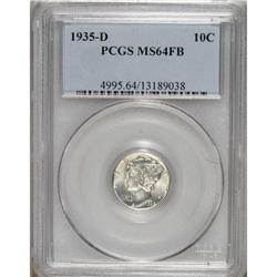 1935-D 10C MS64 Full Bands PCGS. PCGS Population (