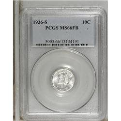 1936-S 10C MS66 Full Bands PCGS. PCGS Population (