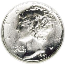 1941-S 10C MS67 Full Bands NGC. NGC Census: (338/12).