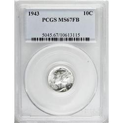 1943 10C MS67 Full Bands PCGS. PCGS Population (14