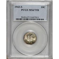1943-S 10C MS67 Full Bands PCGS. PCGS Population (