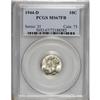 Image 1 : 1944-D 10C MS67 Full Bands PCGS. PCGS Population (