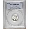 Image 1 : 1955 10C MS65 Full Bands PCGS. Ex: Omaha Bank Hoar