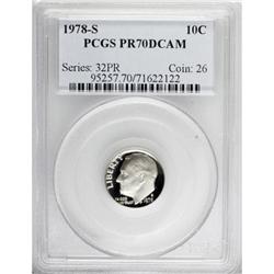 1978-S 10C PR70 Deep Cameo PCGS. PCGS Population (