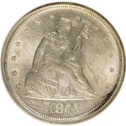 1875-S 20C AU58 NGC. NGC Census: (209/1165). PCGS