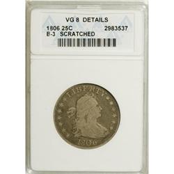 1806 25C --Scratched--ANACS. VG8 Details. NGC Census: (