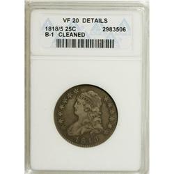 1818/5 25C --Cleaned--ANACS. VF20 Details. NGC Census:
