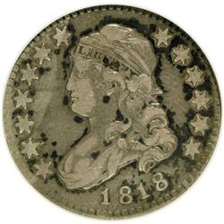 1818 25C --Environmental Damage--ANACS. VF30 Details. N