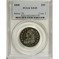 1818 25C XF45 PCGS. PCGS Population (23/168). NGC
