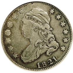 1821 25C --Cleaned--ANACS. VF20 Details. NGC Census: (2