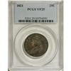 Image 1 : 1821 25C VF25 PCGS. PCGS Population (7/107). NGC C