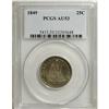 Image 1 : 1849 25C AU53 PCGS. PCGS Population (3/31). NGC Ce
