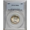 Image 1 : 1897 25C MS64 PCGS. PCGS Population (42/28). NGC C