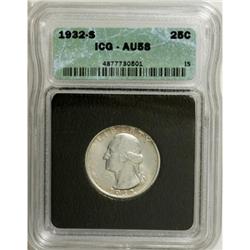 1932-S 25C AU58 ICG. NGC Census: (321/1375). PCGS
