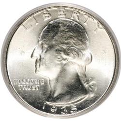 1935 25C MS65 PCGS. Ex: Omaha Bank Hoard. PCGS Populat