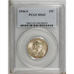 1936-S 25C MS65 PCGS. PCGS Population (680/249). N
