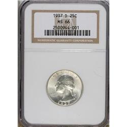 1937-D 25C MS66 NGC. NGC Census: (130/16). PCGS Po