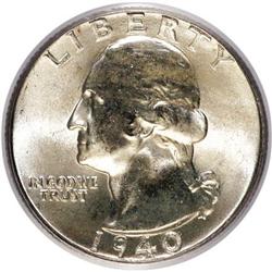 1940 25C MS66 PCGS. PCGS Population (394/71). NGC Cens