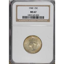1940 25C MS67 NGC. NGC Census: (153/0). PCGS Popul
