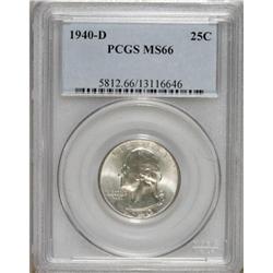 1940-D 25C MS66 PCGS. PCGS Population (256/18). NG