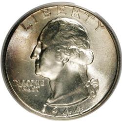 1944 25C MS67 PCGS. PCGS Population (52/0). NGC Census