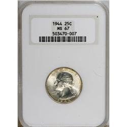 1944 25C MS67 NGC. NGC Census: (256/1). PCGS Popul