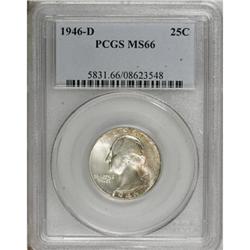 1946-D 25C MS66 PCGS. PCGS Population (599/28). NG