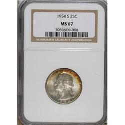 1954-S 25C MS67 NGC. NGC Census: (247/3). PCGS Pop
