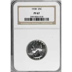 1938 25C PR67 NGC. NGC Census: (87/11). PCGS Popul