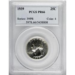 1939 25C PR66 PCGS. PCGS Population (497/122). NGC