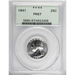 1941 25C PR67 PCGS. PCGS Population (133/0). NGC C