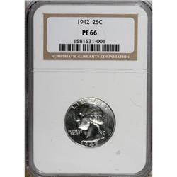 1942 25C PR66 NGC. NGC Census: (594/189). PCGS Pop