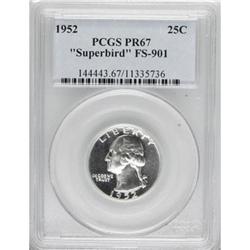 1952 25C PR67 PCGS. PCGS Population (332/26). NGC Cens