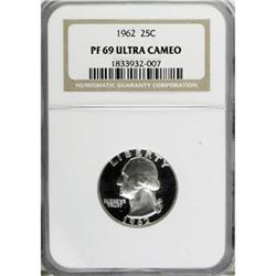 1962 25C PR69 Deep Cameo NGC. NGC Census: (37/0).