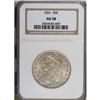 1831 50C AU58 NGC. NGC Census: (273/395). PCGS Pop